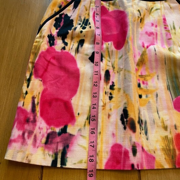 Anthropologie Tabitha Women’s Skirt Floral Spring Colorful Cotton Pockets size 6 - Picture 4 of 12